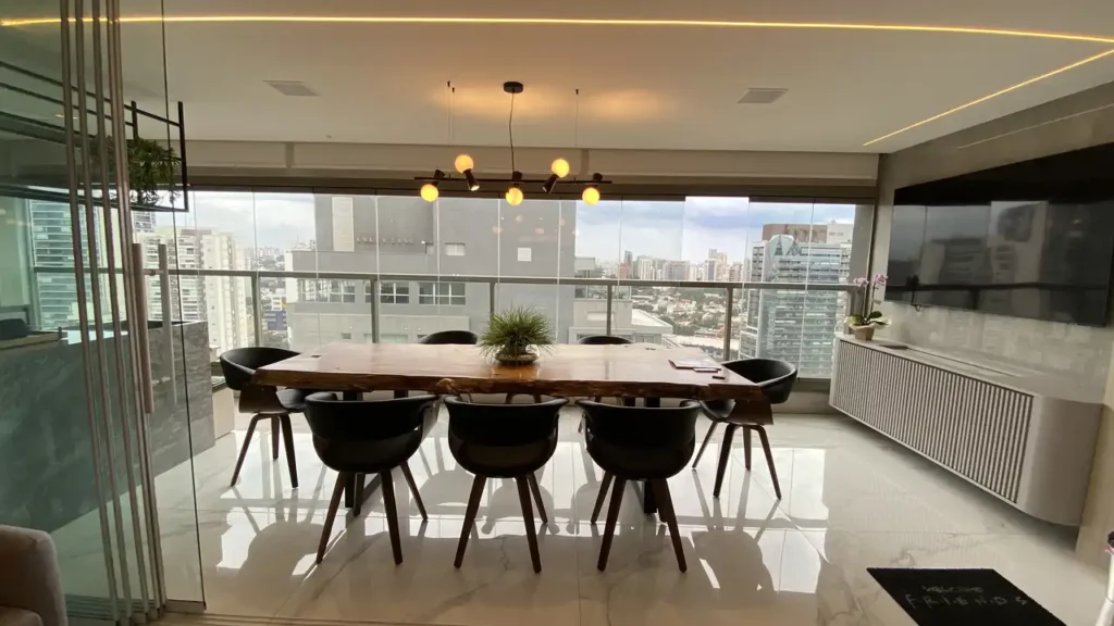Pronto novo Vila Clementino: 056 living Cyrela Iconyc Apto 213, 3 quartos 159m²