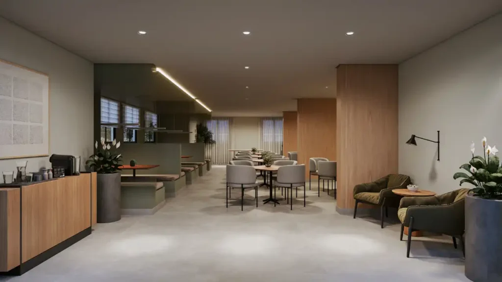 160 salão de festas Parque das Nações Condomínio Granja Julieta - Fase 1 - Breve Lançamento Jardim Caravelas — 2 quartos 32-52m², Cury SP