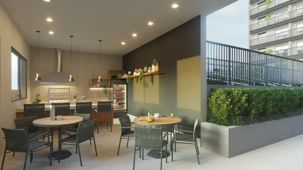 Praça Nova São Paulo - Bom Retiro - Residencial Bom Retiro, São Paulo — Churrasqueira, apartamento 1-2 quartos 25-51m²