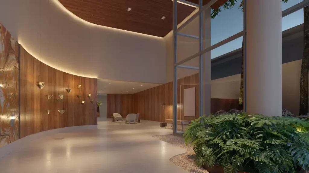 Art Space (TSR Construtora): Lobby galeria — 2 quartos em Moema, São Paulo