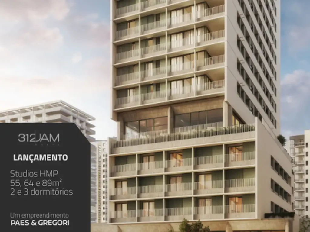312 Jam Moema (Paes & Gregori SP): Fachada — 1-3 quartos em Moema, São Paulo