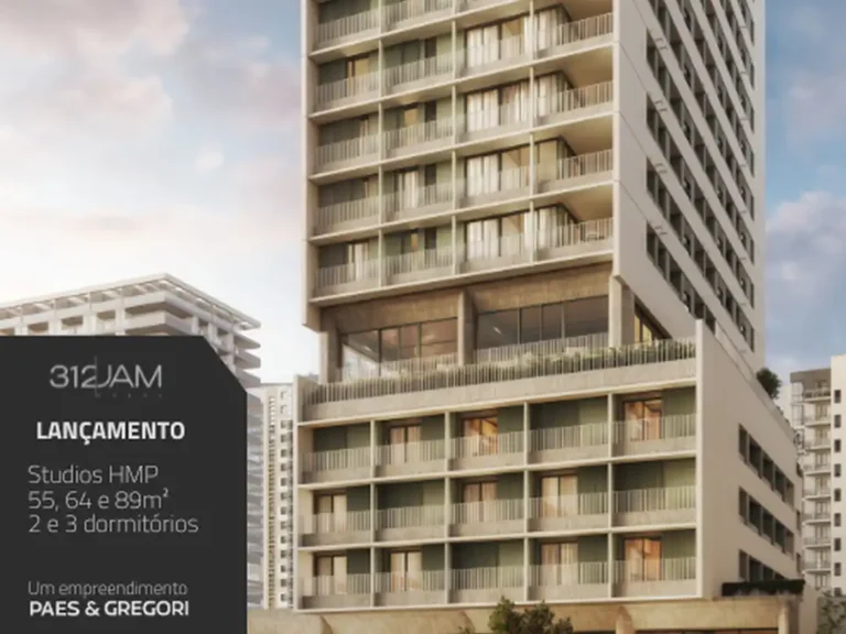 312 Jam Moema (Paes & Gregori SP): Fachada — 1-3 quartos em Moema, São Paulo