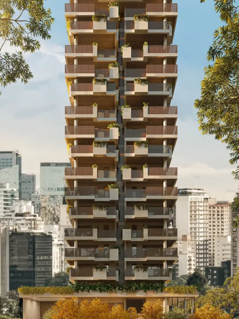 Estados Unidos 702 (Sequóia): Fachada frontal — 1-2 quartos em Jardim América, São Paulo