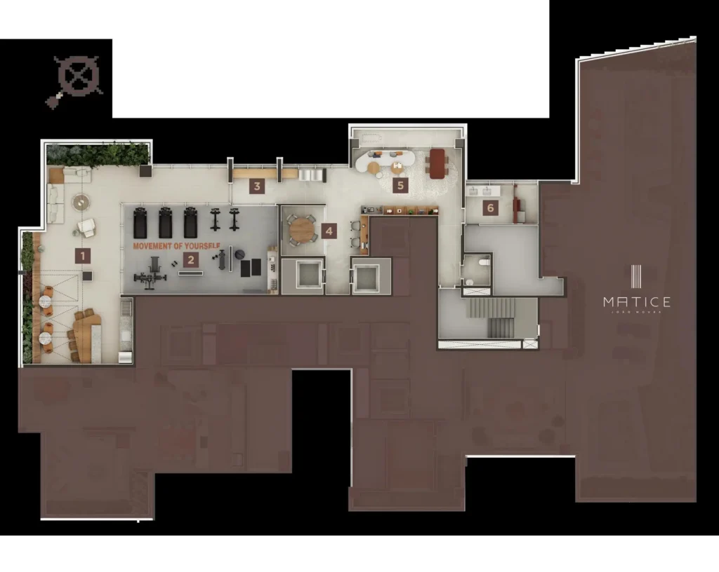 Implantação condomínio Matté João Moura - Residencial — 1 quartos em Pinheiros
