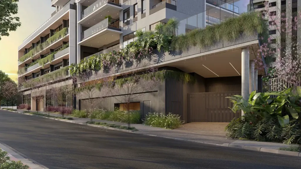 011 fachada Helbor Lens Moema - Breve Lançamento — apartamento 3 quartos, Lançamento em Moema