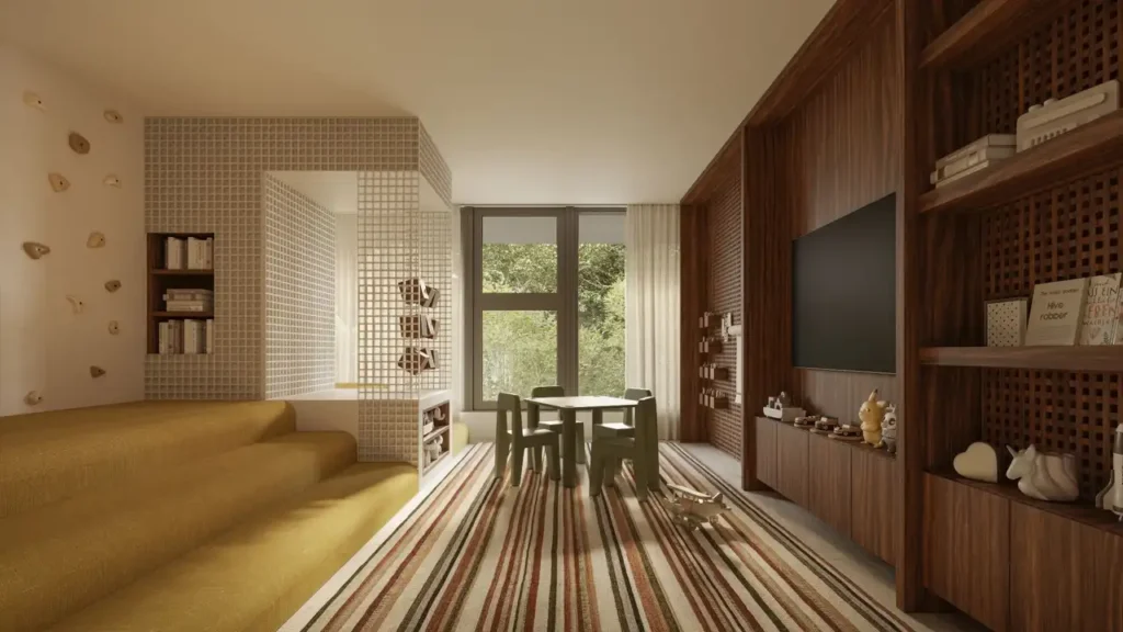 170 brinquedoteca CLARA por Bernardes Arquitetura Jardins — 4 quartos 307-504m², LIV Inc. e Kopstein