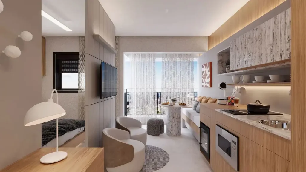 Domani Vila Mariana - NR Vila Mariana, São Paulo — 053 living, apartamento 1 quartos 30m²