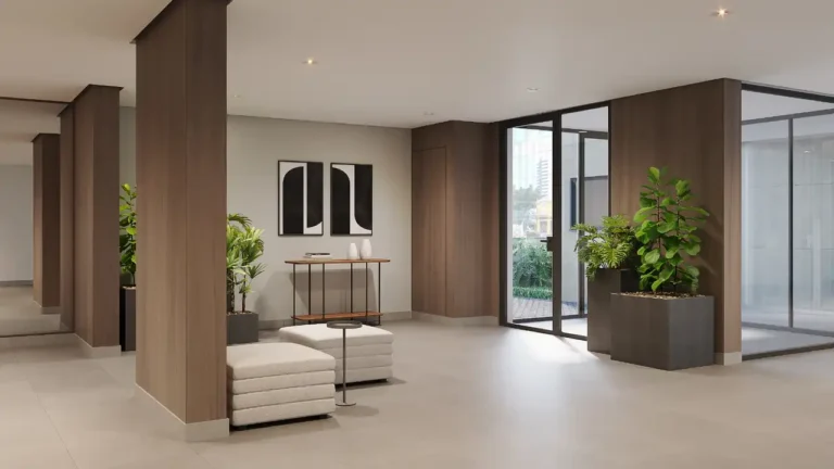 Caminhos da Liberdade (Cury SP): 030 hall — 2 quartos em Liberdade, São Paulo