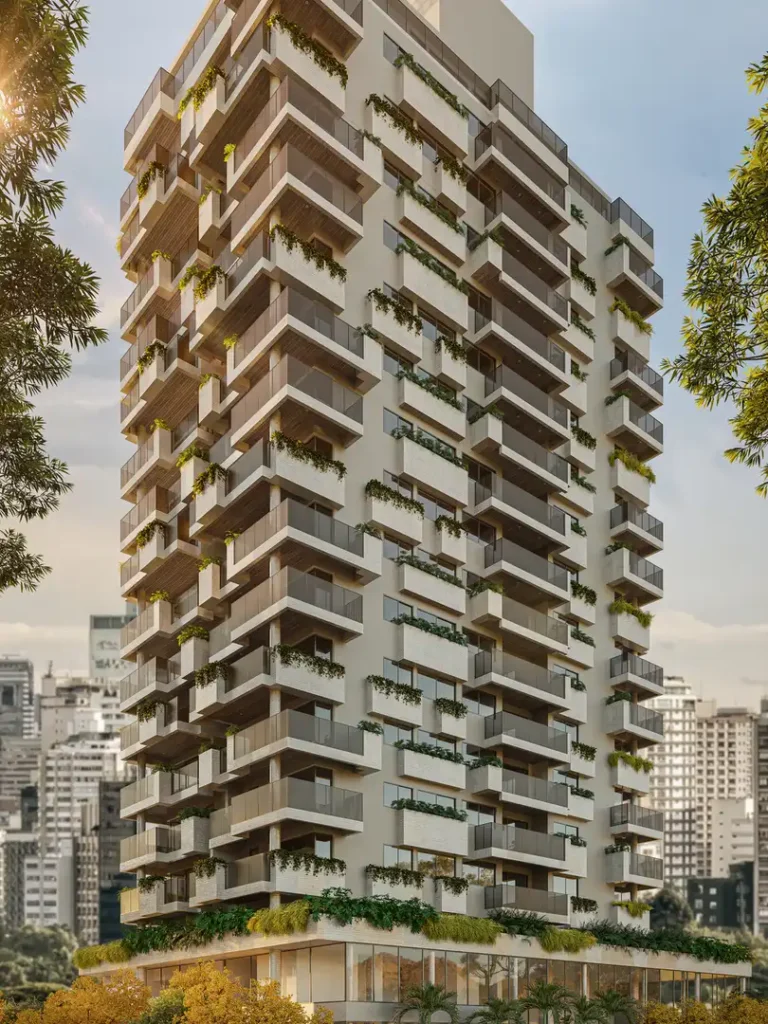 Estados Unidos 702 Jardim América, São Paulo — Fachada esquina, apartamento 1-2 quartos 48-165m²