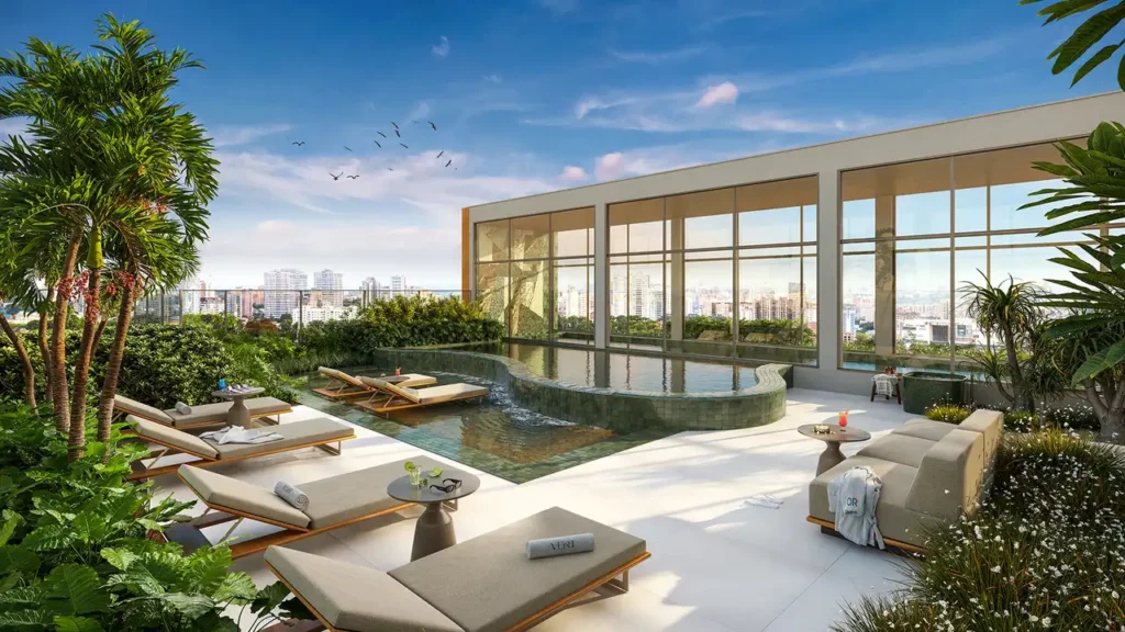 Lançamento Vila Nova Conceição: Piscina externa Vert Vila Nova - NR, 1 quartos 27-46m²