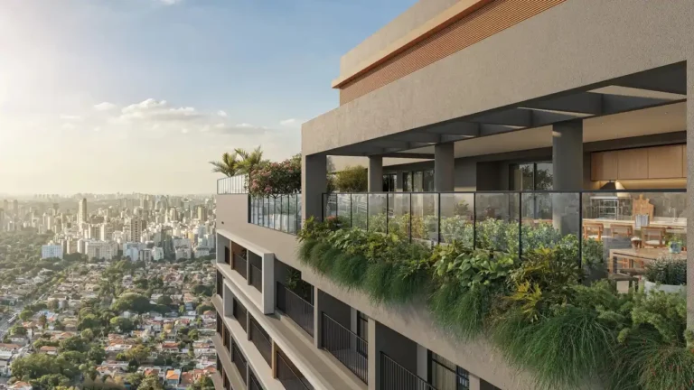 Vista aérea do empreendimento pilarys by cambur Pilarys Jardim Guedala Jardim Guedala — 1 quartos 23-35m², Cambur Construtora