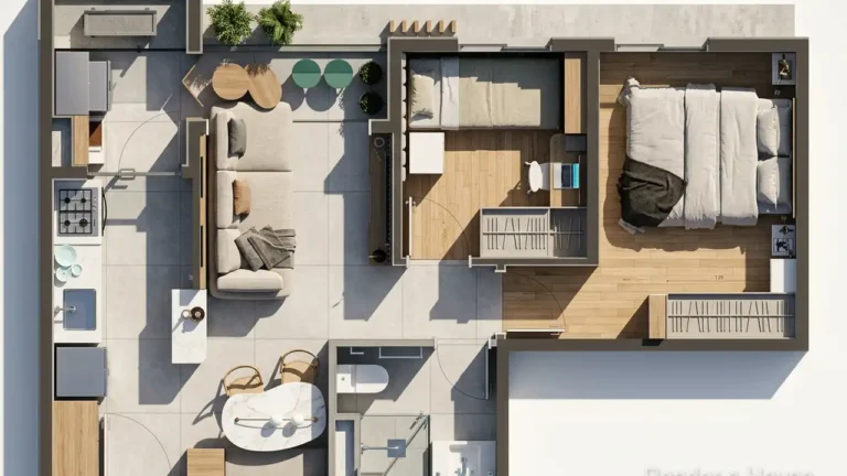 Planta 2 dorm. Gaya Aurélia - Breve Lançamento Vila Romana — 1-2 quartos 36-46m², Arie Properties