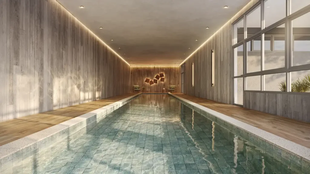 Infinity Perdizes (Teixeira Duarte): Piscina coberta — 3-4 quartos em Perdizes, São Paulo