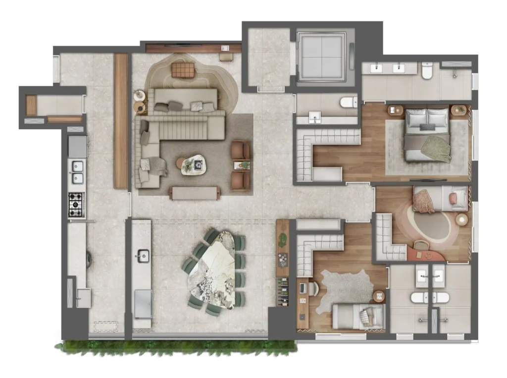 Almá Pinheiros - Residencial — Planta