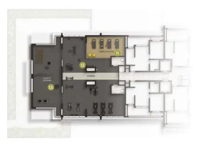 Implantação 19 condomínio Tiê Aclimação - Residencial — 1-2 quartos em Aclimação