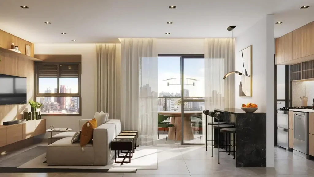 Living Tiê Aclimação - Residencial Aclimação — 1-2 quartos 24-61m², Shpaisman