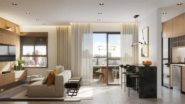 Living Tiê Aclimação - Residencial Aclimação — 1-2 quartos 24-61m², Shpaisman