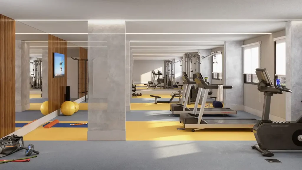 Pronto novo Ipiranga: Fitness Bosque Ipiranga - Residencial - Fase 1, 2 quartos 37-38m²