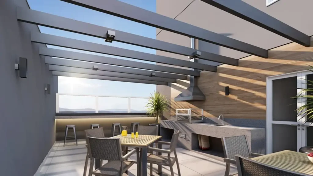 Churrasqueira Algarve Vila Polopoli — 1-2 quartos 25-72m², Abiatar Construtora e Incorporadora
