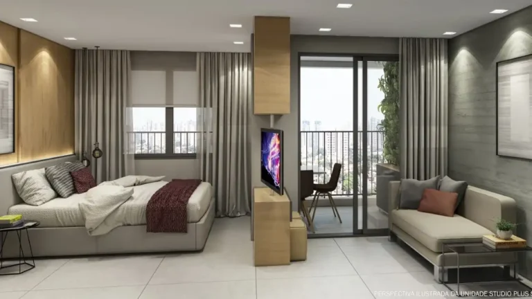 Lucky Praça Sílvio Romero - Residencial (Concord): Living — 1 quartos em Tatuapé, São Paulo