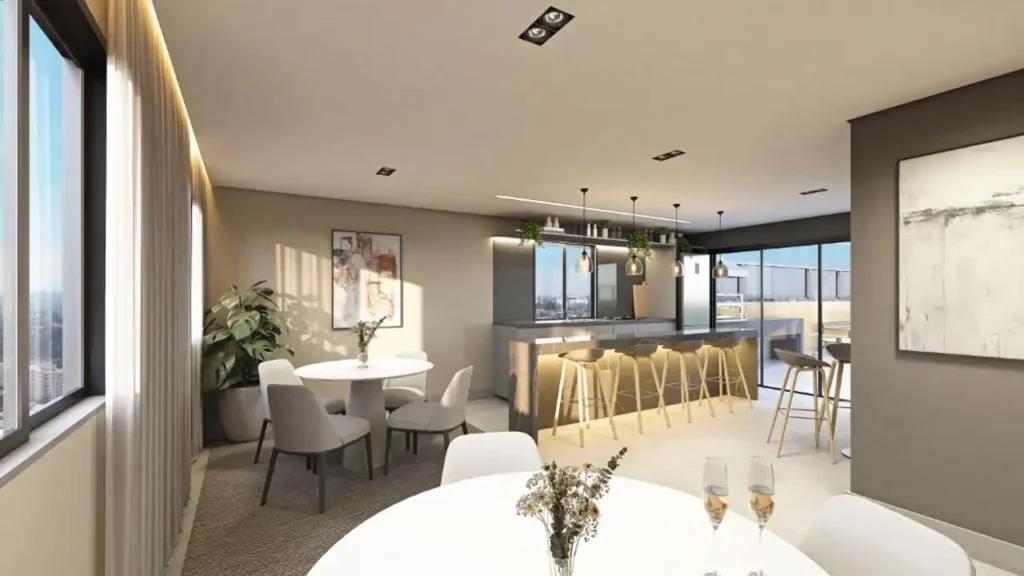 Innovare Portal do Morumbi Jardim Londrina, São Paulo — Salão de Festas, apartamento 1-2 quartos 24-58m²