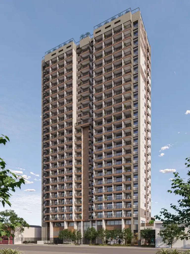 Fachada Brás 120 — apartamento 1-2 quartos, Em construção em Brás