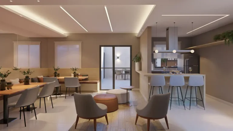 Salão de Festas Ipanema 212 Mooca — 1-2 quartos 35-41m², Pazza Incorporadora