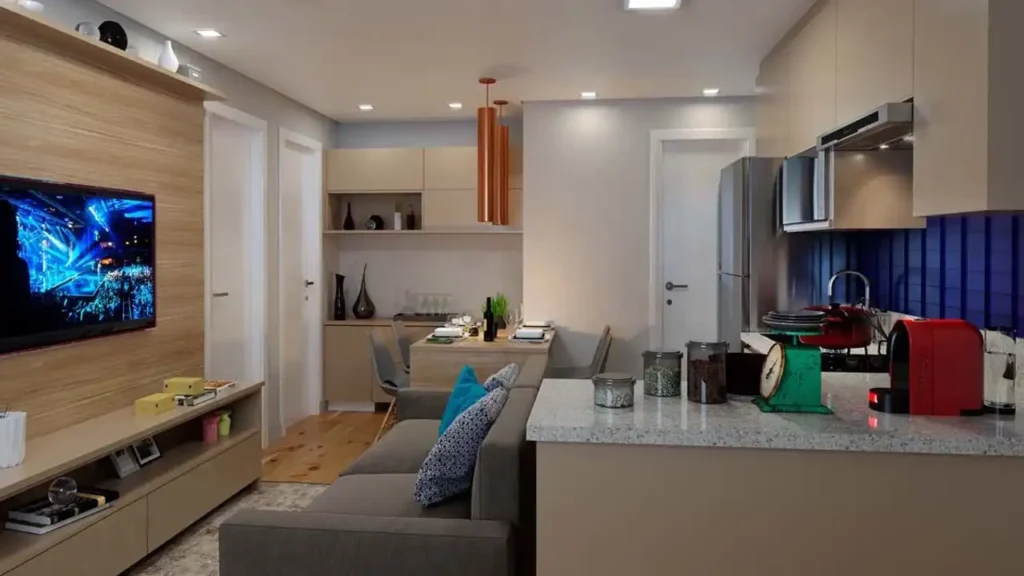 Living All Liberdade — apartamento 1 quartos, Pronto novo em Liberdade
