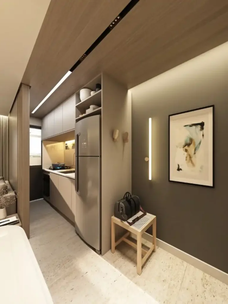Em construção Jardim Monte Kemel: Cozinha Vista Parque Chácara Joquey, 1-2 quartos 24-118m²