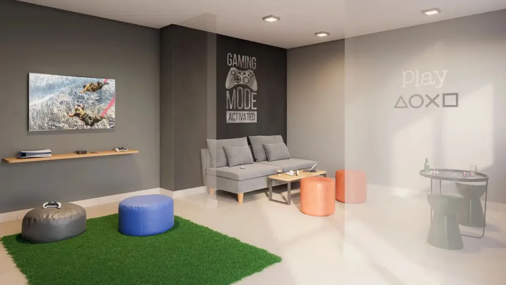 Plano&Estação Mooca - NR Mooca, São Paulo — Sala de jogos, apartamento 1 quartos 25-30m²