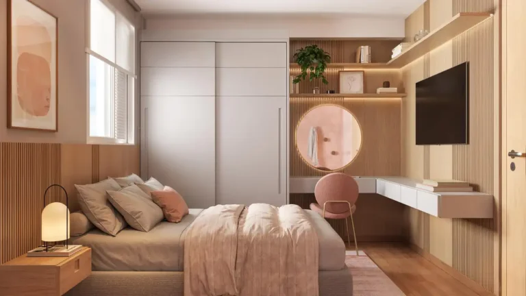 Dormitório Poente das Bromélias Pirituba — 2 quartos 42-44m², MRV SP