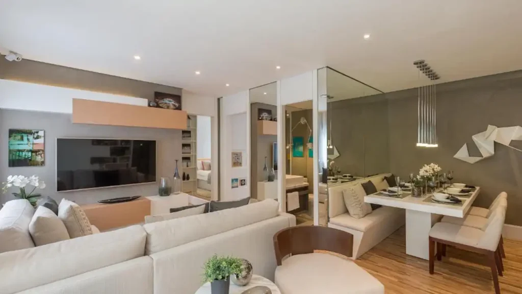 Quadra Vila Mascote Vila Mascote, São Paulo — Living, apartamento 2-3 quartos 49-65m²
