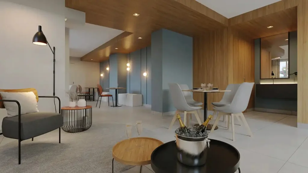 Pátio Central Galeria - Fase 1 Cambuci, São Paulo — Salão de festas, apartamento 2 quartos 36-44m²