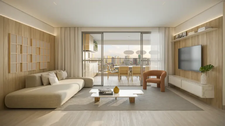 Living Monã Mooca Mooca — 4 quartos 179-268m², Diálogo