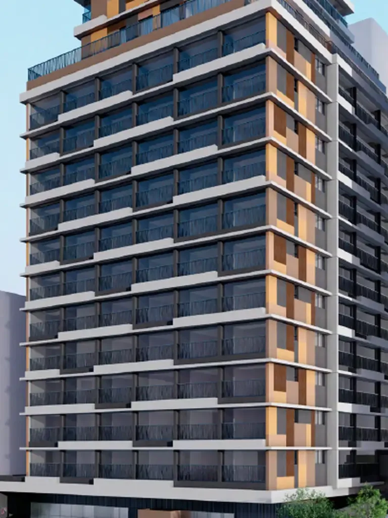 Fachada Aurum Perdizes Studios — apartamento 1 quartos, Em construção em Perdizes