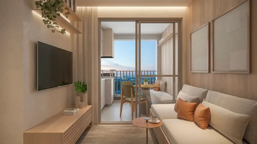 Apartamento 1-3 quartos Mooca — Living do Mooca Smart Spaces