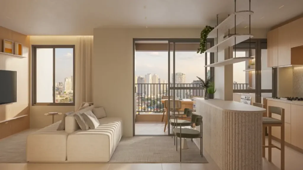 Living Mooca Smart Spaces Mooca — 1-3 quartos 25-66m², Diálogo