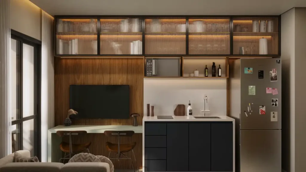 Smarthome Vila Sônia (Área Incorporadora): Living — 1-2 quartos em Vila Sônia, São Paulo