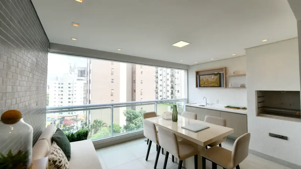 Pronto novo Vila Mascote: Varanda com churrasqueira All Jazz, 2 quartos 68m²