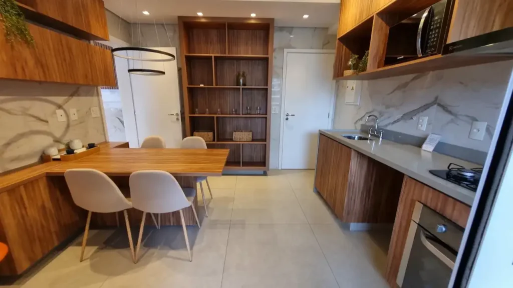 Cozinha com copa integrada — Rhapsody (JZM), 3 quartos em Vila Mascote