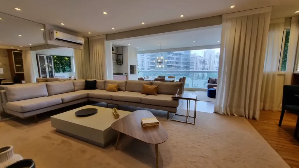 Rhapsody (JZM): Sala de estar e varanda — 3 quartos em Vila Mascote, São Paulo