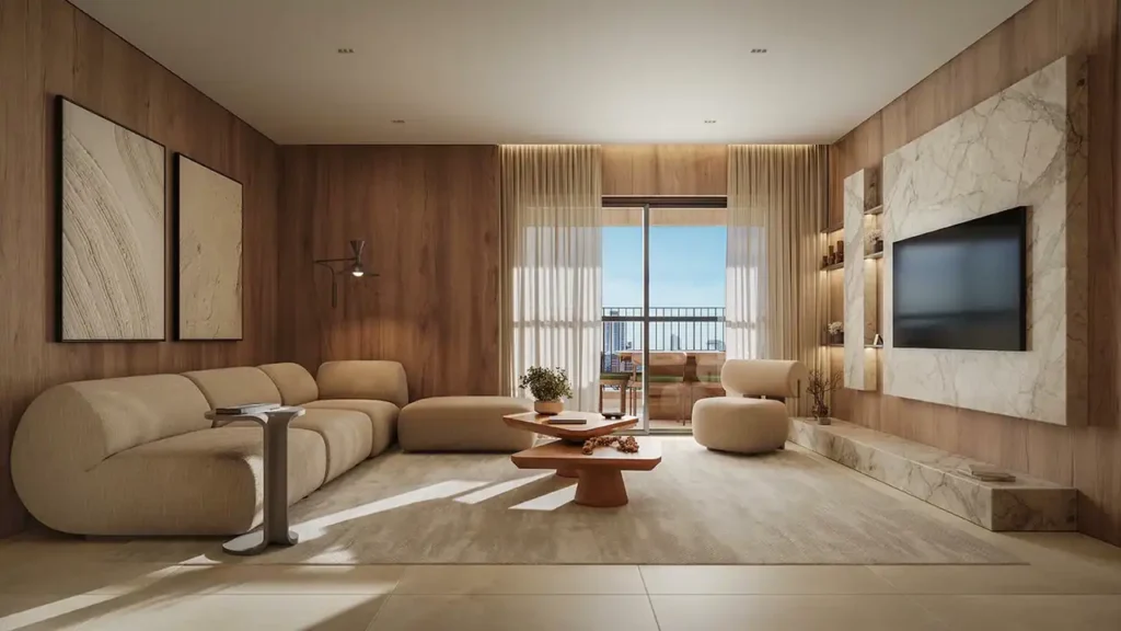 Living Edro Mooca — 2-4 quartos 68-163m², Gamaro