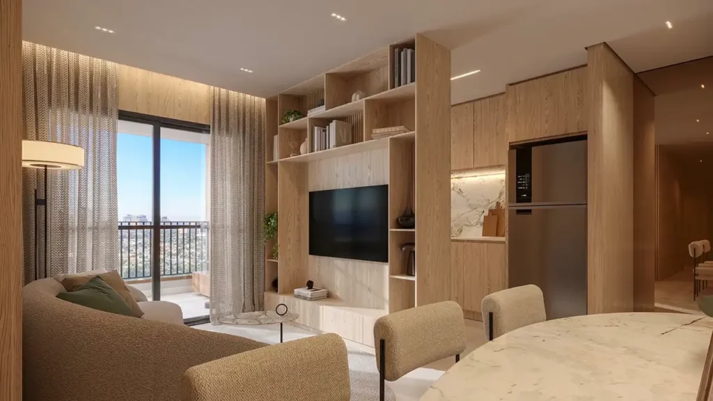 Edro Mooca, São Paulo — Living, apartamento 2-4 quartos 68-163m²