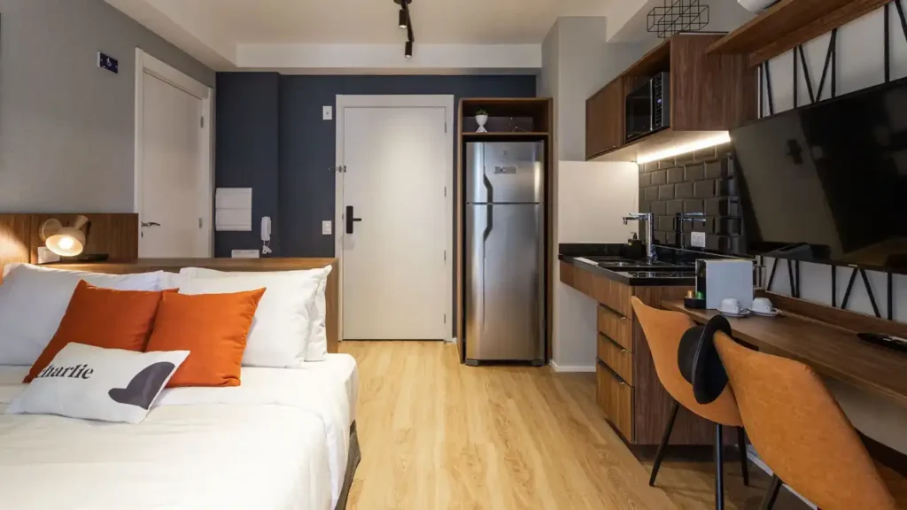 Apartamento 1 quartos Vila Mariana — Living do Atmosfera Vila Mariana - Studios