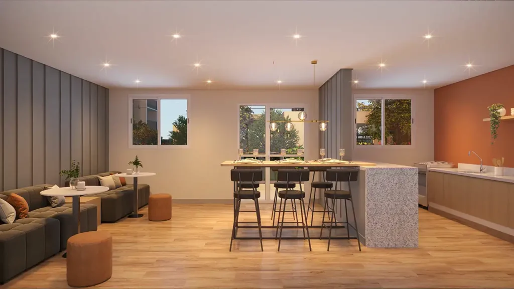 Lançamento Mooca: Espaço gourmet Vibra Mooca, 1-2 quartos 26-43m²