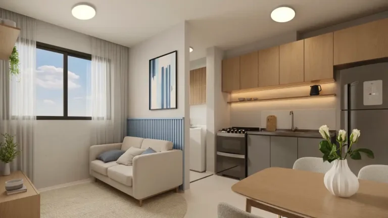 Nascente Pico dos Marins (MRV SP): Living — 2 quartos em Jardim Cidade Pirituba, São Paulo