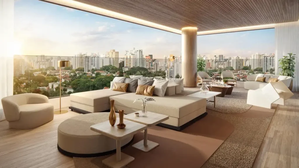 Haddock 885 - Residencial Cerqueira César, São Paulo — Living, apartamento 3 quartos 185m²
