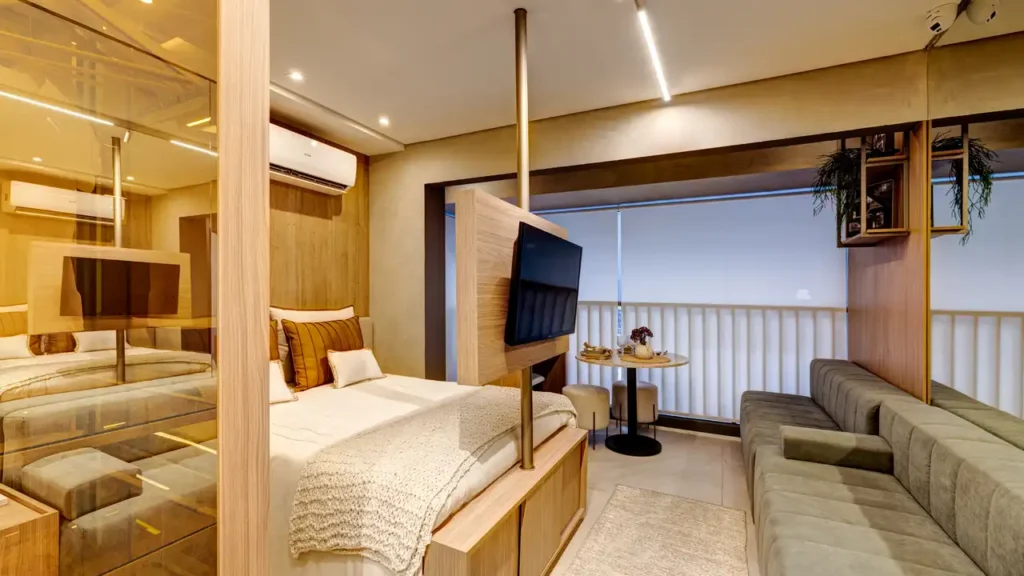 Unidade decorada modelo Icon João Moura - NR Pinheiros — 1 quartos 28-57m², Unyon Desenvolvimento Imobiliário