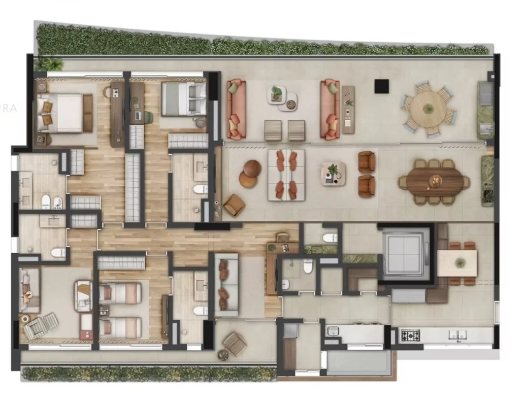 Apartamento 4 quartos 300m² em Itaim Bibi — planta Quaddra Jesuíno - Breve Lançamento