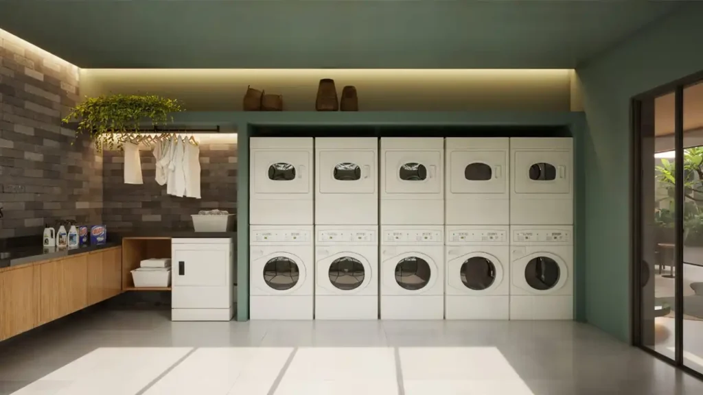 W Stay Perdizes - Residencial Perdizes, São Paulo — Lavanderia, apartamento 1 quartos 23-28m²
